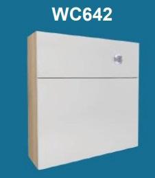 VERMONT WHITE Concealed Cistern WC Cabinet (w)640mm Moores AFFINITY Furniture