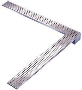 L600 - L1000 Stainless steel Grid & Body L-Shaped Shower Drain 600mm to 1000mm sizes