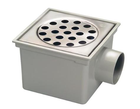 NR403 Stainless steel Grate ABS Plastic Body Drain Trap 200x200mm