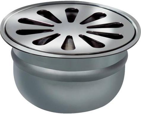 NR412RND ABS Plastic Shower Trap & Gully 100mm diameter Bottom Outlet