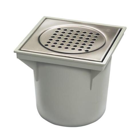 NR5316 Stainless steel Grate ABS Plastic Body Drain Trap 200x200mm