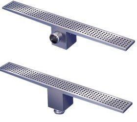 GT1100 - GT2000 Stainless steel Grid & Body Rectangular Shower Channel Drain