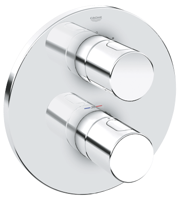 GROHE G3000 COSMO Built in Thermostatic Shower Mixer (round) COMPLETE with Rapido body ** 2 only ** 19467 35500