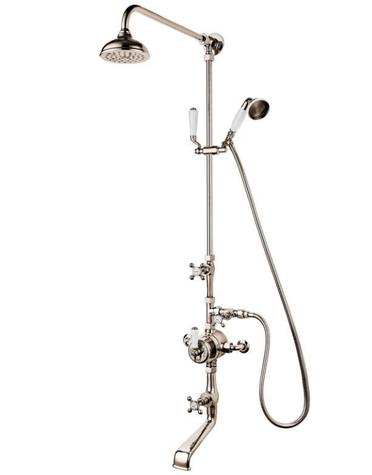 REGENT 5704BA Thermostatic triple control Shower/bath filler - slider. 