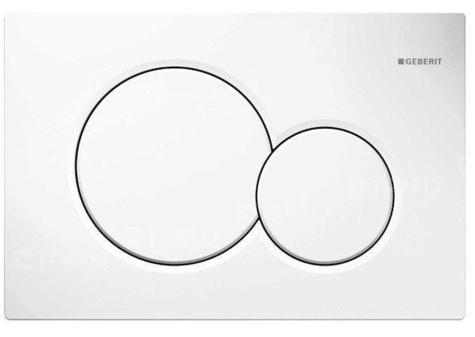 Geberit 115.770.11.5 SIGMA01 Dual Flush Plate, Alpine White