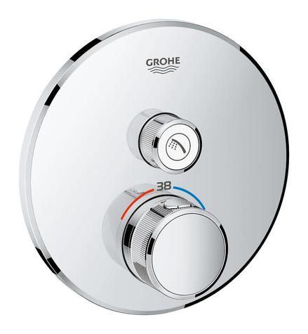 GROHE 29118000 Grohtherm SmartControl trimset 1 Outlet, Round, chrome