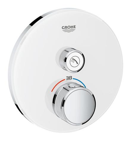 GROHE 29150LS0 Grohtherm SmartControl trimset 1 Outlet, Round, white