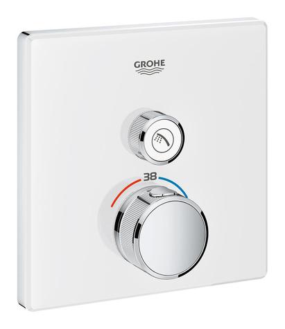 GROHE 29153LS0 Grohtherm SmartControl trimset 1 Outlets, Square, white