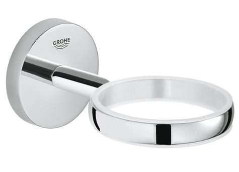 GROHE 40585 BauCosmopolitan holder for glass/soap, chrome