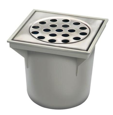 NR402 Stainless steel Grate ABS Plastic Body Drain Trap 200x200mm