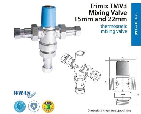 TRITON TTRMX15 ** 1 only ** thermostatic mixing valve 15mm
