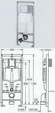 2 IN 1 SET: RAPID SL 0.82m, 1.00m or 1.13m Dual Flush with wall brackets