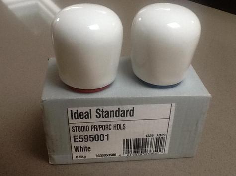 E5950 WATERWAYS Studio porcelain handles (pair)