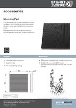Stuart Turner Mounting Pad - Anti Vibration Pump Mounting Pad