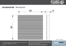 Stuart Turner Mounting Pad - Anti Vibration Pump Mounting Pad