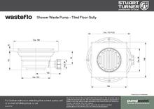 Stuart Turner Wasteflo Shower Waste Pump & Tiled Floor Gully