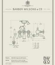 Barber Wilsons REGENT R4300EX Bath Shower Mixer & Handset extended unions