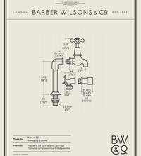 Barber Wilsons 260-8 REGENT basin bib taps (pair) with 8 inch stands