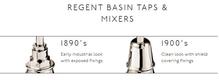 Barber Wilsons REGENT 106 high spout Pillars, pair