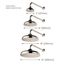 REGENT 5300 Manual  Shower Mixer - fixed riser & 5inch rose