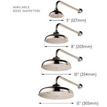 Barber Wilsons REGENT RML4301 Metal Lever Bath Shower Mixer with overhead shower