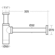 Ideal Standard E0079AA   Contemporary bottle trap.