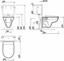 e100 Round Wall Hung WC pan