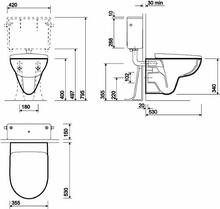 e100Round  RIMLESS Wall Hung WC pan