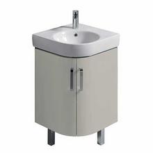 e200 50cm Unit for 50cm Corner Basin, gloss grey or gloss white