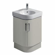 e200 50cm Unit for 50cm Corner Basin, gloss grey or gloss white