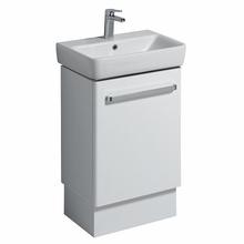 e200 55cm Washbasin Unit, gloss grey or gloss white
