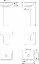 e200 45cm Handrinse Basin 1 or 2 taphole