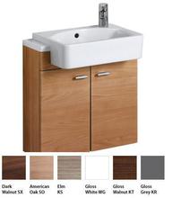 CONCEPT 600 x 210mm Wall hung basin unit, two doors