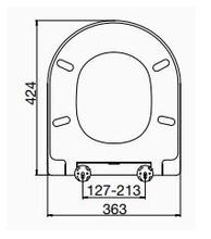 SHORT D ONE 88210 soft close toilet seat