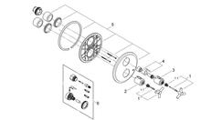 SPARES for GROHE 19144/34100  ATRIO Ypsilon Thermostatic 1/2 inch  <b>Shower</b> Mixer