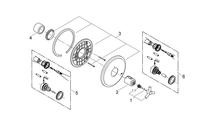 SPARES for GROHE 19147/34102  ATRIO Ypsilon Thermostatic Shower Mixer