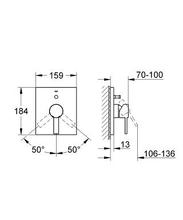 19315 / 35501 ALLURE Manual Bath/Shower Mixer