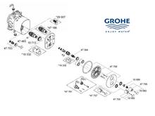 Grohe 19358 19253 G3000 Built in Thermostatic <b>Bath/Shower</b> Mixer, SPARE parts