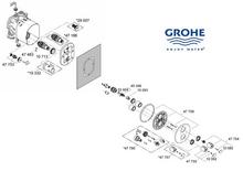 Grohe 19359 19255 Grohterm 3000 Built in Thermostatic <b>Shower</b> Mixer spare parts