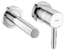 GROHE 19408 33769 ESSENCE 2 hole Wall Basin Mixer