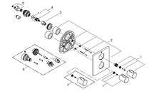 GROHE 19568 Grohtherm 3000 COSMO <b>shower</b> mixer spare parts