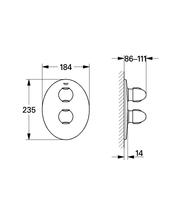 Grohe TARON 19658/34966 thermostatic shower mixer  spare parts