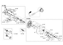 Grohe TARON 19658/34966 thermostatic shower mixer  spare parts