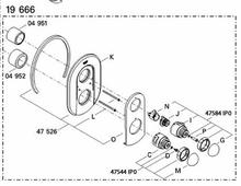 Grohe 19667 34966 Sentosa <b>Shower</b> mixer spare parts