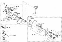 19681/34968 Grohe Europlus <b>Bath/Shower</b> mixer spare parts