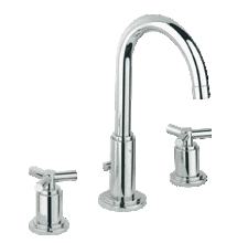 GROHE 20008  ATRIO Ypsilon 3 hole Basin Mixer, high swivel spout & PUW