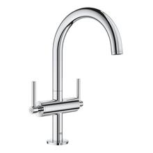 GROHE 21022003 ATRIO Basin Mixer, high, Swivel Spout, Push waste