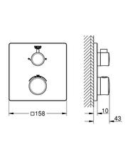 Grohe 24079 000  Grohtherm thermostatic mixer  for 2 outlets