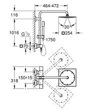 Grohe 27469 000 RAINSHOWER F-Series System 254