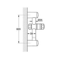 GROHE 28666 Relexa Plus Exquisit Shower Rail 600mm